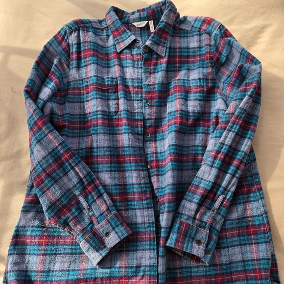 Woolrich Flannel XXL Grey, Blue, & Red - Picture 2 of 6